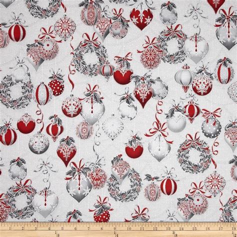 modern metallic christmas fabric|silver metallic cotton quilting fabric.